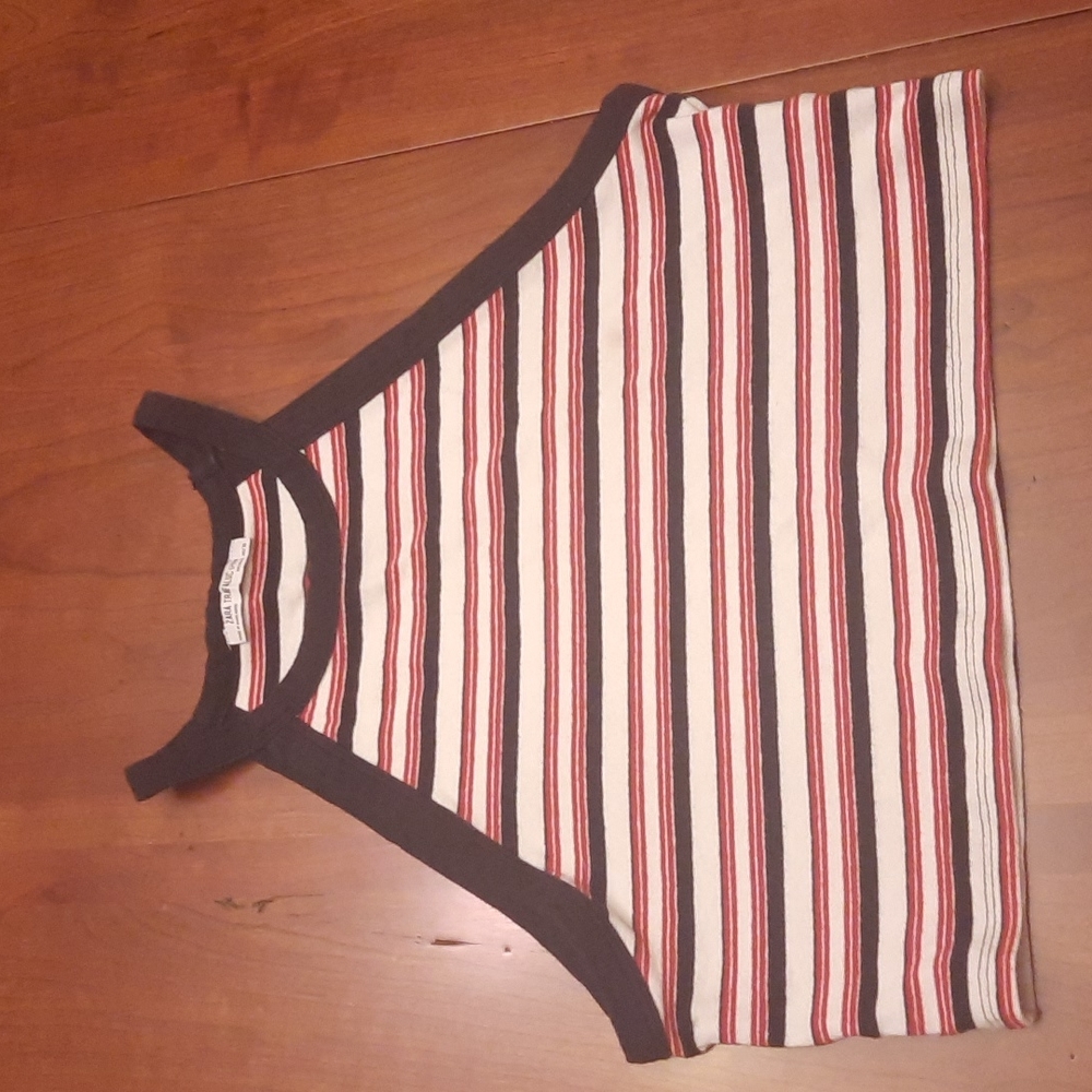 Zara Trafaluc striped crop top